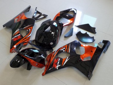 Großhandel Suzuki GSXR 600 / GSXR 750 Motorrad Verkleidung 2004-2005 - Glanzendes Schwarz Orange