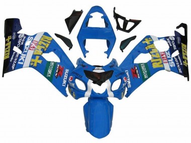 Großhandel Suzuki GSXR 600 / GSXR 750 Motorrad Verkleidung 2004-2005 - Blau Grun Schwarz Gelb Rizla