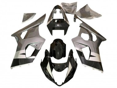 Großhandel Suzuki GSXR 600 / GSXR 750 Motorrad Verkleidung 2004-2005 - Silber Glanzendes Schwarz