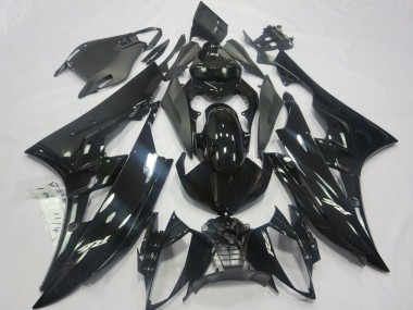 Großhandel Yamaha YZF R6 Motorrad Verkleidung 2006-2007 - Glanzendes Schwarz Matt Schwarz