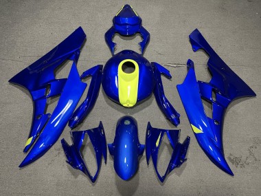 Großhandel Yamaha YZF R6 Motorrad Verkleidung 2006-2007 - Blau Gelb
