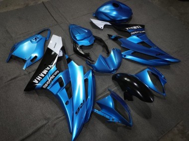 Großhandel Yamaha YZF R6 Motorrad Verkleidung 2006-2007 - Blau Glanzendes Schwarz Weiss