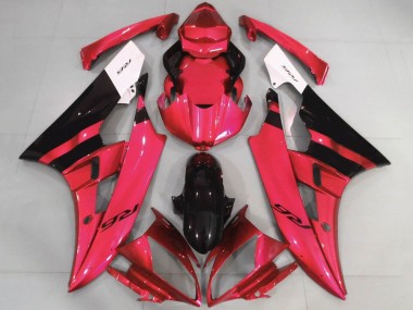 Großhandel Yamaha YZF R6 Motorrad Verkleidung 2006-2007 - Weiss Rot Glanzendes Schwarz