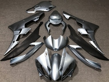 Großhandel Yamaha YZF R6 Motorrad Verkleidung 2006-2007 - Silber Matt Schwarz