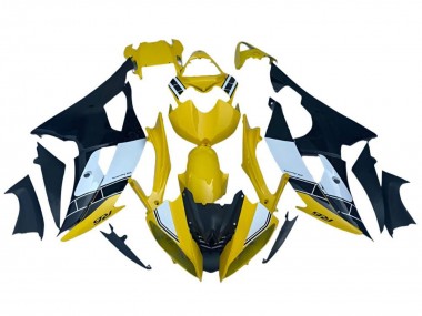 Großhandel Yamaha YZF R6 Motorrad Verkleidung 2008-2016 - Gelb Weiss Schwarz Streifen