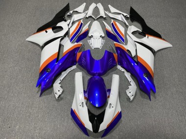 Großhandel Yamaha YZF R6 Motorrad Verkleidung 2017-2023 - Weiss Blau Orange