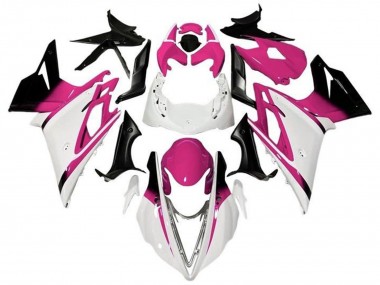 Großhandel Triumph Daytona 675 Triple Motorrad Verkleidung 2013-2016 - Weiss Rosa Glanzendes Schwarz