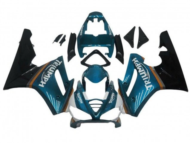 Großhandel Triumph Daytona 675 Triple Motorrad Verkleidung 2009-2012 - Blau Grun Blau Glanzendes Schwarz