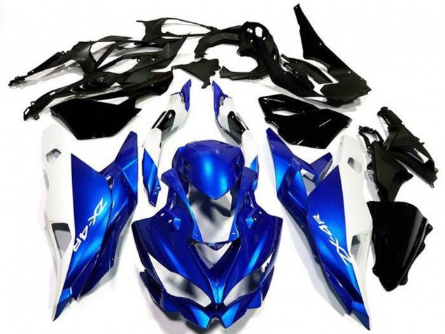 Großhandel Kawasaki ZX4R ZX-4RR Motorrad Verkleidung 2019-2025 - Weiss Blau