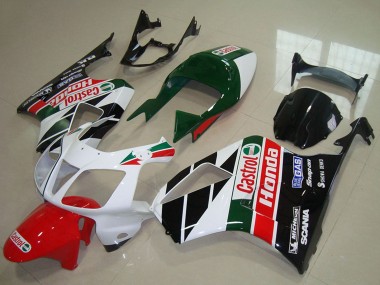 Großhandel Honda VTR1000 Motorrad Verkleidung Kit 2000-2006 - Weiss Rot Grun Glanzendes Schwarz Castrol
