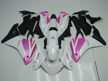 Großhandel Honda CBR250RR Motorrad Verkleidung 2011-2015 - Weiss Rosa Matt Schwarz