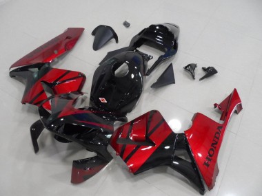Großhandel Honda CBR600RR Motorrad Verkleidung 2003-2004 - Rot Glanzendes Schwarz Streifen
