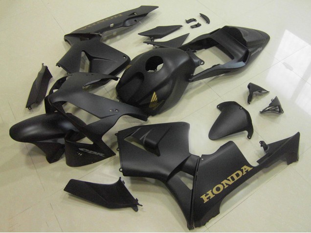 Großhandel Honda CBR600RR Motorrad Verkleidung 2003-2004 - Matt Schwarz Gold Aufkleber