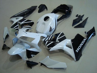Großhandel Honda CBR600RR Motorrad Verkleidung 2003-2004 - Weiss Glanzendes Schwarz