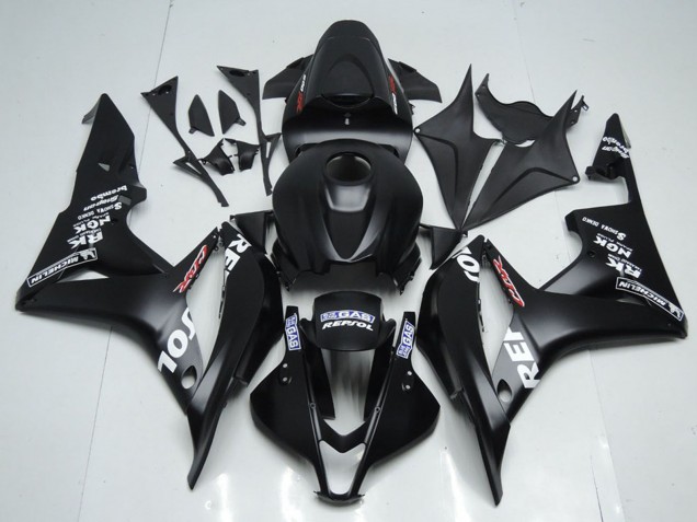 Großhandel Honda CBR600RR Motorrad Verkleidung Kit 2007-2008 - Matt Schwarz Weiss Repsol