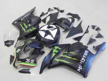 Großhandel Honda CBR600RR Motorrad Verkleidung 2009-2012 - Matt Schwarz Blau Grun Monster