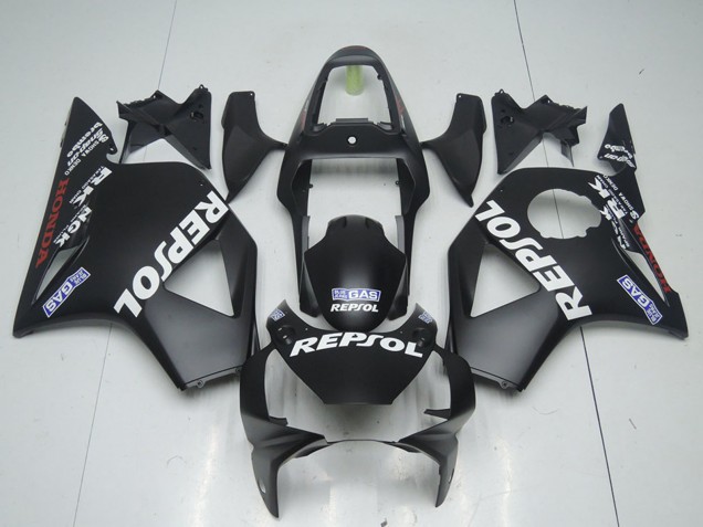 Großhandel Honda CBR900RR 954 Motorrad Verkleidung 2002-2003 - Matt Schwarz Repsol