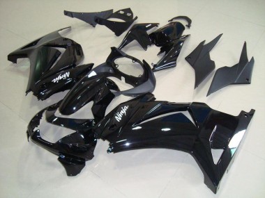 Großhandel Kawasaki ZX250R Motorrad Verkleidung 2008-2012 - Glanzendes Schwarz Weiss Ninja