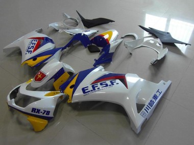 Großhandel Kawasaki ZX250R Motorrad Verkleidung 2008-2012 - Weiss Gelb Blau Rot EFSF RX-78