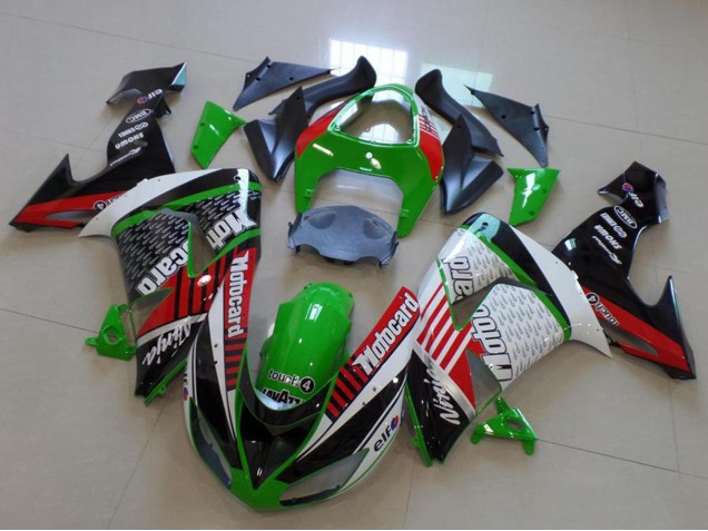 Großhandel Kawasaki ZX10R Motorrad Verkleidung 2006-2007 - Grun Rot Weiss Schwarz Motorad