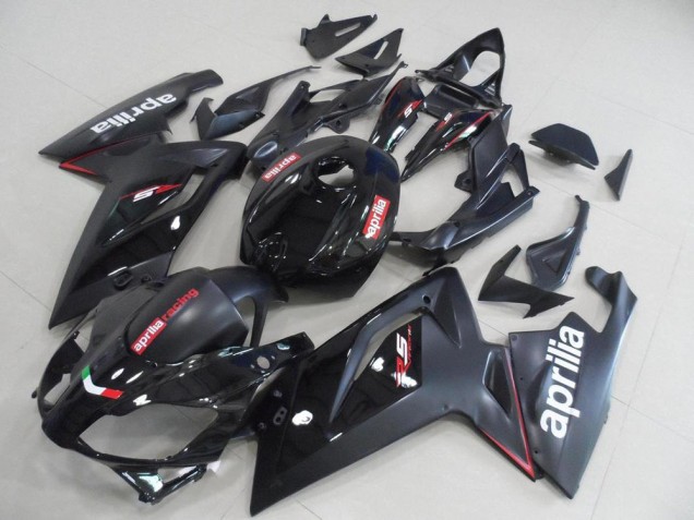Großhandel Aprilia RS125 Motorrad Verkleidung 2006-2011 - Glanzendes Schwarz Matt Schwarz
