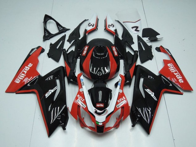 Großhandel Aprilia RS125 Motorrad Verkleidung 2006-2011 - Glanzendes Schwarz Rot Weiss