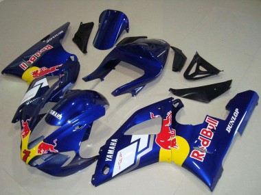 Großhandel Yamaha YZF R1 Motorrad Verkleidung 2000-2001 - Blau Weiss Gelb Red Bull