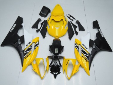 Großhandel Yamaha YZF R6 Motorrad Verkleidung 2006-2007 - Gelb Weiss Schwarz OEM Stil