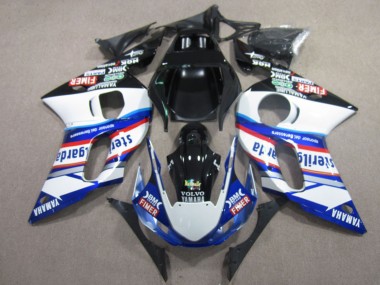 Großhandel Yamaha YZF R6 Motorrad Verkleidung 1998-2002 - Weiss Blau Rot Schwarz Vilvo Fimer Sterilgarda