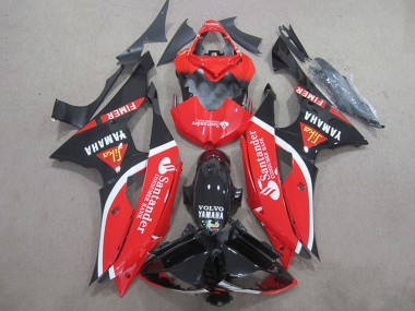 Großhandel Yamaha YZF R6 Motorrad Verkleidung 2008-2016 - Rot Weiss Glanzendes Schwarz Volvo Santunder Fimer