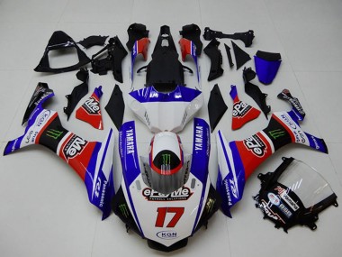 Großhandel Yamaha YZF R1 Motorrad Verkleidung 2015-2019 - Weiss Blau Rot Schwarz Grun Monster