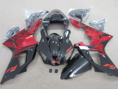 Großhandel Yamaha YZF R1 Motorrad Verkleidung 2000-2001 - Rot Glanzendes Schwarz
