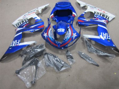 Großhandel Yamaha YZF R1 Motorrad Verkleidung 2002-2003 - Weiss Blau Rot Motul Fiat