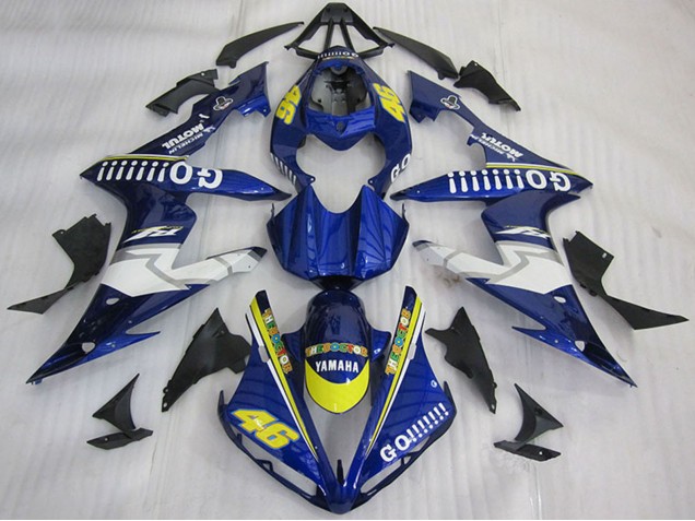 Großhandel Yamaha YZF R1 Motorrad Verkleidung 2004-2006 - Blau Gelb Weiss Go 46