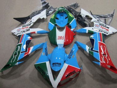 Großhandel Yamaha YZF R1 Motorrad Verkleidung 2004-2006 - Weiss Blau Rot Grun Weiss Fiat Motul