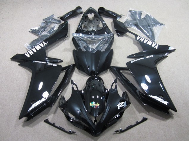 Großhandel Yamaha YZF R1 Motorrad Verkleidung 2007-2008 - Glanzendes Schwarz Weiss Aufkleber
