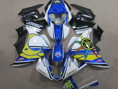 Großhandel Yamaha YZF R1 Motorrad Verkleidung 2009-2011 - Weiss Blau Gelb Grun Monster Semakin Didepan