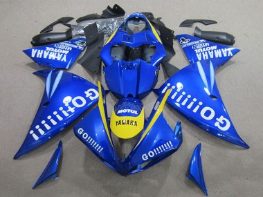Großhandel Yamaha YZF R1 Motorrad Verkleidung 2009-2011 - Blau Gelb Weiss Go