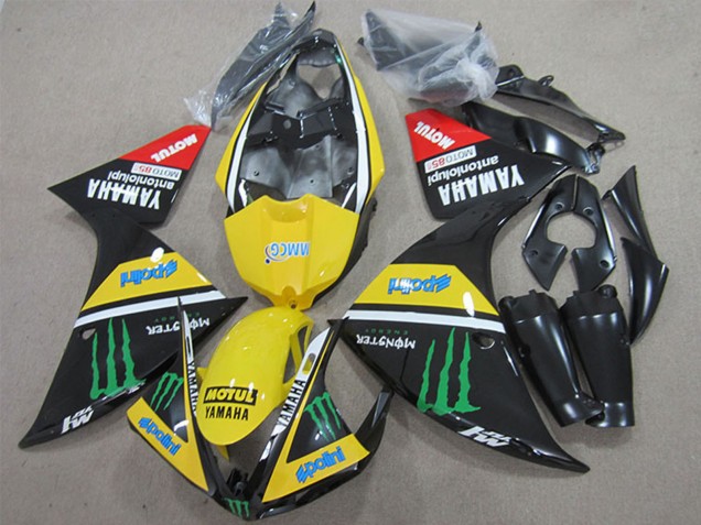 Großhandel Yamaha YZF R1 Motorrad Verkleidung 2009-2011 - Gelb Weiss Schwarz Rot Grun Motul Monster