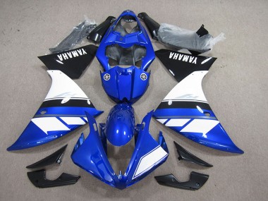 Großhandel Yamaha YZF R1 Motorrad Verkleidung 2012-2014 - Blau Weiss Glanzendes Schwarz