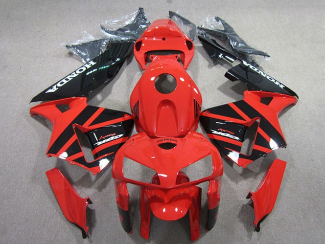 Großhandel Honda CBR600RR Motorrad Verkleidungen Kit 2005-2006 - Rot Schwarz