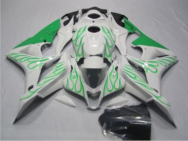 Großhandel Honda CBR600RR Motorrad Verkleidung 2007-2008 - Weiss Grun Flamme