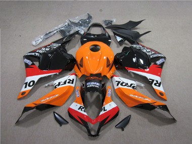 Großhandel Honda CBR600RR Abs Verkleidungen 2009-2012 - Orange Weiss Rot Glanzendes Schwarz Repsol
