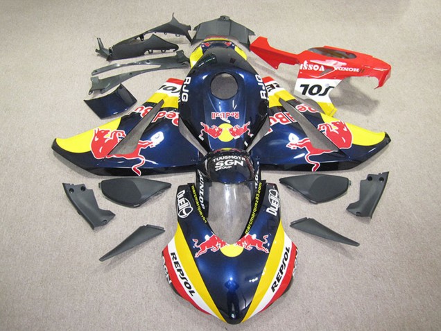 Großhandel Honda CBR1000RR Motorrad Verkleidung 2008-2011 - Dunkel Blau Gelb Rot Repsol Red Bull