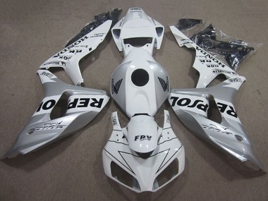 Großhandel Honda CBR1000RR Motorrad Verkleidung 2006-2007 - Weiss Silber Schwarz Repsol