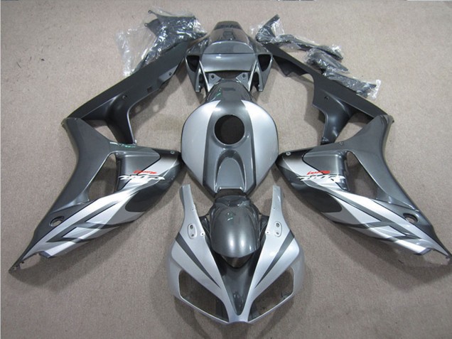 Großhandel Honda CBR1000RR Motorrad Verkleidung 2006-2007 - Silber Grau Matt Schwarz Fireblade