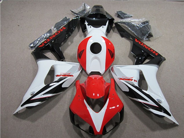 Großhandel Honda CBR1000RR Motorrad Verkleidung 2006-2007 - Weiss Rot Glanzendes Schwarz Fireblade