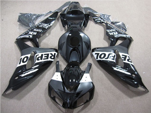 Großhandel Honda CBR1000RR Motorrad Verkleidung 2006-2007 - Glanzendes Schwarz Grau Weiss Repsol