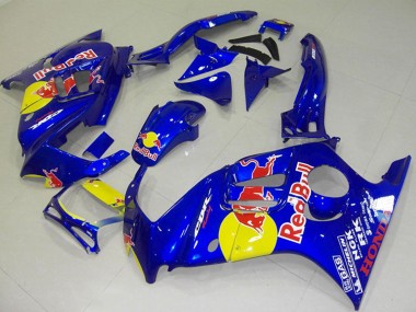 Großhandel Honda CBR600 F3 Motorrad Verkleidung 1995-1996 - Blau Gelb Red Bull