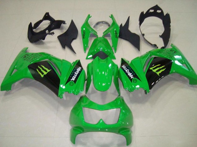 Großhandel Kawasaki ZX250R Motorrad Verkleidung 2008-2012 - Grun Schwarz Monster